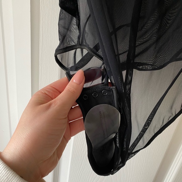 NWT Undress Code Blazing Star Velvet Mesh Bodysuit - Picture 8 of 8